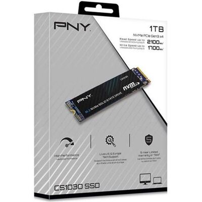 PNY CS1030 - SSD - 1 TB - intern - M.2 2280 - PCIe 3.0 x4 (NVMe) PNY CS1030 - SSD - 1 TB - intern - M.2 2280 - PCIe 3.0 x4 (NVMe)