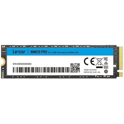Lexar NM610 Pro - SSD - 1 TB - intern - M.2 2280 - PCIe 3.0 x4 (NVMe) Lexar NM610 Pro - SSD - 1 TB - intern - M.2 2280 - PCIe 3.0 x4 (NVMe)