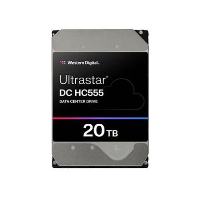 WD Ultrastar DC HC555 - Vaste schijf - datacentrum - 20 TB - intern - 3.5" - SAS 12Gb/s - 7200 tpm -buffer: 512 MB WD Ultrastar DC HC555 - Vaste schijf - datacentrum - 20 TB - intern - 3.5" - SAS 12Gb/s - 7200 tpm -buffer: 512 MB