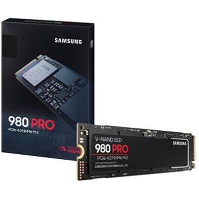 Interne SDD Samsung 980 Pro MZ-V8P2T0BW NVMe M.2 PCIe 4.0 2 TB Zwart Interne SDD Samsung 980 Pro MZ-V8P2T0BW NVMe M.2 PCIe 4.0 2 TB Zwart