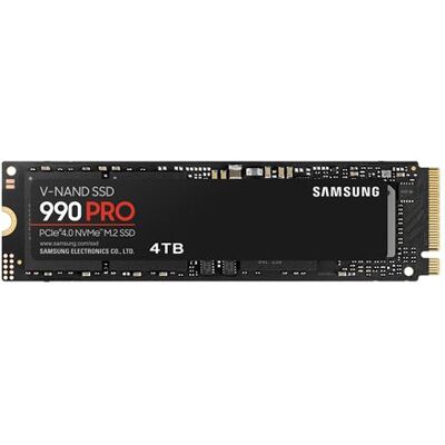 Samsung 990 PRO MZ-V9P4T0BW - SSD - gecodeerd - 4 TB - intern - M.2 2280 - PCIe 4.0 x4 (NVMe) - 256-bits AES - TCG Opal Encryption Samsung 990 PRO MZ-V9P4T0BW - SSD - gecodeerd - 4 TB - intern - M.2 2280 - PCIe 4.0 x4 (NVMe) - 256-bits AES - TCG Opal Encryption
