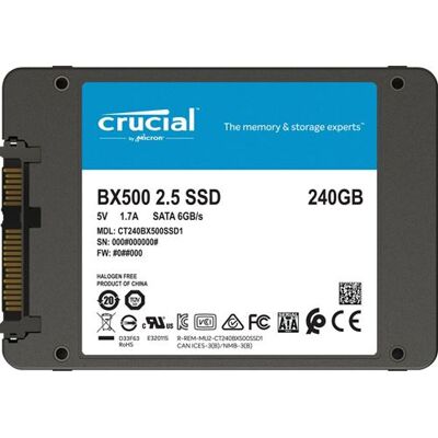 Crucial BX500 2,5" 240GB interne SSD Crucial BX500 2,5" 240GB interne SSD