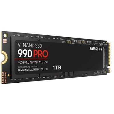 Samsung Interne SSD 990 Pro MZ-V9P1T0BW Portable 1 TB Zwart Samsung Interne SSD 990 Pro MZ-V9P1T0BW Portable 1 TB Zwart
