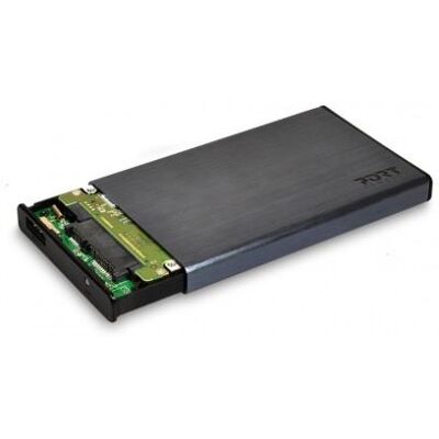 Port Designs externe USB-C-behuizing voor harde schijf 2,5" SATA grijs Port Designs externe USB-C-behuizing voor harde schijf 2,5" SATA grijs