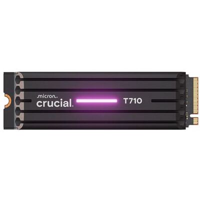 Crucial® Interne SSD-schijf T710 4 TB Zwart met koellichaam Crucial® Interne SSD-schijf T710 4 TB Zwart met koellichaam