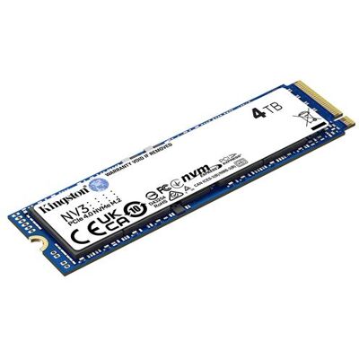 Kingston NV3 - SSD - 4 TB - intern - M.2 2280 - PCIe 4.0 x4 (NVMe) Kingston NV3 - SSD - 4 TB - intern - M.2 2280 - PCIe 4.0 x4 (NVMe)