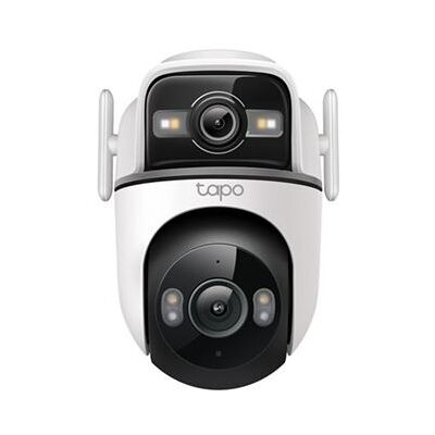TP-Link Tapo TC47 V1 - Netwerkbewakingscamera - multi-sensor + pan / tilt - openlucht - stofbestendig/waterbestendig - kleur (Dag en nacht) - 2 x 3 MP - 2304 x 1296 - 2K - audio - draadloos - Wi-Fi - 802.11ax, Ethernet 10Base-T/100Base-T - H.264 - DC 12 V TP-Link Tapo TC47 V1 - Netwerkbewakingscamera - multi-sensor + pan / tilt - openlucht - stofbestendig/waterbestendig - kleur (Dag en nacht) - 2 x 3 MP - 2304 x 1296 - 2K - audio - draadloos - Wi-Fi - 802.11ax, Ethernet 10Base-T/100Base-T - H.264 - DC 12 V