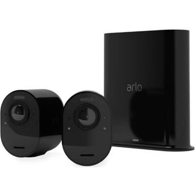 Arlo Aangesloten bewakingscamera Pack Ultra 2 Binnen / Buiten Zwart Arlo Aangesloten bewakingscamera Pack Ultra 2 Binnen / Buiten Zwart