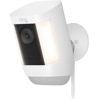 Ring Spotlight Cam Pro Plug-In - Netwerkbewakingscamera - openlucht - weerbestendig - kleur (Dag en nacht) - 1080p - audio - draadloos - Wi-Fi Ring Spotlight Cam Pro Plug-In - Netwerkbewakingscamera - openlucht - weerbestendig - kleur (Dag en nacht) - 1080p - audio - draadloos - Wi-Fi