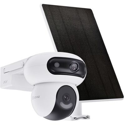 Ezviz Verbonden bewakingscamera HB90 met dubbele lens Wit + Zonnepaneel 8 W Ezviz Verbonden bewakingscamera HB90 met dubbele lens Wit + Zonnepaneel 8 W
