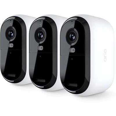 Arlo Essential - Netwerkbewakingscamera - binnen, openlucht - weerbestendig - kleur (Dag en nacht) - 4 MP - 2560 x 1440 - audio - draadloos - Wi-Fi (pak van 3) Arlo Essential - Netwerkbewakingscamera - binnen, openlucht - weerbestendig - kleur (Dag en nacht) - 4 MP - 2560 x 1440 - audio - draadloos - Wi-Fi (pak van 3)