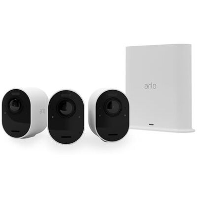 Arlo Set van 3 bewakingscamera's Ultra 2 Spotlight voor binnen en buiten Wit Arlo Set van 3 bewakingscamera's Ultra 2 Spotlight voor binnen en buiten Wit