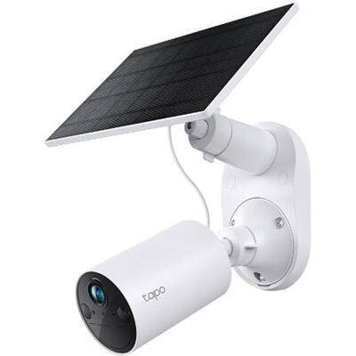 TP-Link Tapo C410 KIT V1 - Netwerkbewakingscamera - binnen, openlucht - weerbestendig - kleur (Dag en nacht) - 3 MP - 2304 x 1296 - 2K - vastgesteld brandpunt - audio - draadloos - Wi-Fi - 2.4GHz radio - H.264 - met Tapo A201 zonnepaneel TP-Link Tapo C410 KIT V1 - Netwerkbewakingscamera - binnen, openlucht - weerbestendig - kleur (Dag en nacht) - 3 MP - 2304 x 1296 - 2K - vastgesteld brandpunt - audio - draadloos - Wi-Fi - 2.4GHz radio - H.264 - met Tapo A201 zonnepaneel