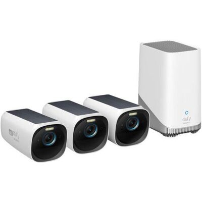 Eufy Bewakingscamera Eufycam 3 4K UHD Trio Pack Wit Eufy Bewakingscamera Eufycam 3 4K UHD Trio Pack Wit