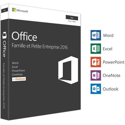 Microsoft MS FND OFFICE 2016 MAC FAMILLE ET PETITE Microsoft MS FND OFFICE 2016 MAC FAMILLE ET PETITE