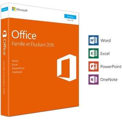 Microsoft MS FND OFFICE 2016 FAMILLE ETUDIANT Microsoft MS FND OFFICE 2016 FAMILLE ETUDIANT