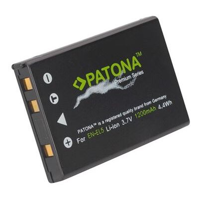PATONA Premium Series - Batterij - Li-Ion - 1200 mAh - voor Nikon Coolpix P100, P3, P4, P500, P5000, P510, P5100, P520, P530, P6000, P80, P90, S10 PATONA Premium Series - Batterij - Li-Ion - 1200 mAh - voor Nikon Coolpix P100, P3, P4, P500, P5000, P510, P5100, P520, P530, P6000, P80, P90, S10