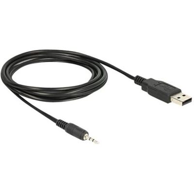 Delock Cable USB TTL male > 2.5 mm 3 pin stereo jack male 1.8 m (3.3 V) - Seriële adapter - USB - serieel Delock Cable USB TTL male > 2.5 mm 3 pin stereo jack male 1.8 m (3.3 V) - Seriële adapter - USB - serieel