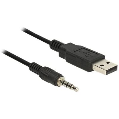 Delock Cable USB TTL male > 3.5 mm 4 pin stereo jack male 1.8 m (5 V) - Seriële adapter - USB - serieel Delock Cable USB TTL male > 3.5 mm 4 pin stereo jack male 1.8 m (5 V) - Seriële adapter - USB - serieel