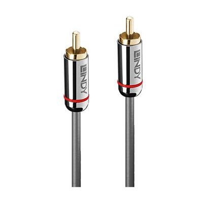 Lindy Cromo Line - Digitale audiokabel (coaxiaal) - RCA male naar RCA male - 2 m - antraciet - rond Lindy Cromo Line - Digitale audiokabel (coaxiaal) - RCA male naar RCA male - 2 m - antraciet - rond
