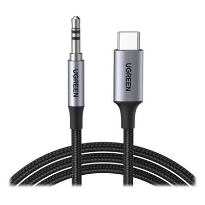 Ugreen - Adapter voor audio / USB - USB-C (M) naar audiostekker 3,5 mm (M) - 1 m - één richting, DAC chip Ugreen - Adapter voor audio / USB - USB-C (M) naar audiostekker 3,5 mm (M) - 1 m - één richting, DAC chip