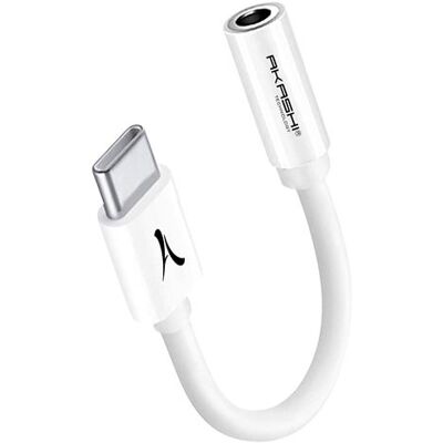 Delock - Audio-adapter - 24 pin USB-C male naar mini-phone stereo 3.5 mm female - 14 cm - wit Delock - Audio-adapter - 24 pin USB-C male naar mini-phone stereo 3.5 mm female - 14 cm - wit