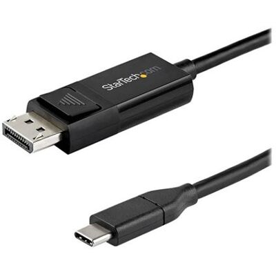 StarTech.com USB-C naar DisplayPort 1.4 kabel - bidirectioneel - 2 m - DisplayPort kabel - 24 pin USB-C (M) naar DisplayPort (M) - USB 3.1 / Thunderbolt 3 / DisplayPort 1.4 - 2 m - actief, ondersteunt 8K UHD (7680 x 4320) - zwart StarTech.com USB-C naar DisplayPort 1.4 kabel - bidirectioneel - 2 m - DisplayPort kabel - 24 pin USB-C (M) naar DisplayPort (M) - USB 3.1 / Thunderbolt 3 / DisplayPort 1.4 - 2 m - actief, ondersteunt 8K UHD (7680 x 4320) - zwart