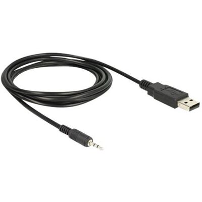 Delock Converter USB 2.0 > Serial-TTL 2.5 mm 3 pin stereo jack 1.8 m (5 V) - Seriële adapter - USB - serieel Delock Converter USB 2.0 > Serial-TTL 2.5 mm 3 pin stereo jack 1.8 m (5 V) - Seriële adapter - USB - serieel