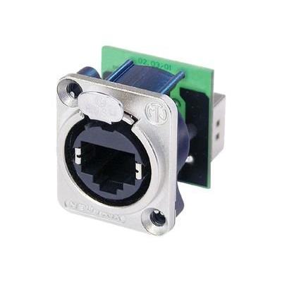 Neutrik etherCON D Series - Modulair insteeksel - CAT 5e - RJ-45 Neutrik etherCON D Series - Modulair insteeksel - CAT 5e - RJ-45