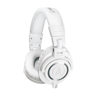 Audio-Technica ATH M50xWH - M Series - koptelefoon - over oor - met bekabeling - 3,5 mm-stekker - wit Audio-Technica ATH M50xWH - M Series - koptelefoon - over oor - met bekabeling - 3,5 mm-stekker - wit