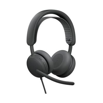 Logitech Zone Wired 2 - Headset - op oor - met bekabeling - actieve geluidsdemping - grafiet Logitech Zone Wired 2 - Headset - op oor - met bekabeling - actieve geluidsdemping - grafiet