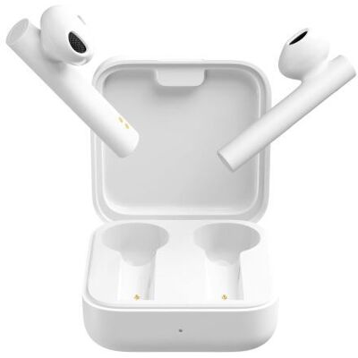 Xiaomi MI True Wireless Earphones 2 Basic - Werkelijk draadloze koptelefoon met micro - oordopje - Bluetooth - wit Xiaomi MI True Wireless Earphones 2 Basic - Werkelijk draadloze koptelefoon met micro - oordopje - Bluetooth - wit