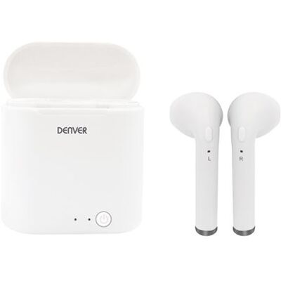 DENVER TWQ-40P - Werkelijk draadloze koptelefoon met micro - inwendig - Bluetooth DENVER TWQ-40P - Werkelijk draadloze koptelefoon met micro - inwendig - Bluetooth