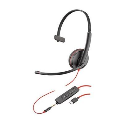 Plantronics Poly Blackwire C3215 - 3200 Series - headset - op oor - met bekabeling - 3,5 mm-stekker, USB-C Plantronics Poly Blackwire C3215 - 3200 Series - headset - op oor - met bekabeling - 3,5 mm-stekker, USB-C