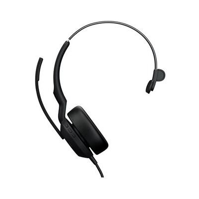 Jabra Evolve2 50 UC Mono - Headset - op oor - met bekabeling - actieve geluidsdemping - USB-C, USB-A - UC-gecertificeerd Jabra Evolve2 50 UC Mono - Headset - op oor - met bekabeling - actieve geluidsdemping - USB-C, USB-A - UC-gecertificeerd