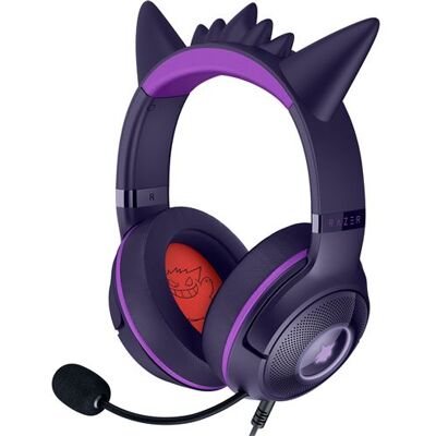 Razer Bedrade Gaming Headset Kraken Kitty V2 Pokémon Gengar Editie Razer Bedrade Gaming Headset Kraken Kitty V2 Pokémon Gengar Editie