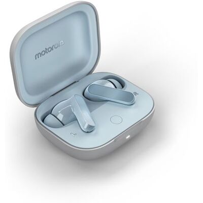 Motorola Draadloze Bluetooth In-Ear hoofdtelefoon Moto Buds met Actieve Ruisonderdrukking Lichtblauw Motorola Draadloze Bluetooth In-Ear hoofdtelefoon Moto Buds met Actieve Ruisonderdrukking Lichtblauw