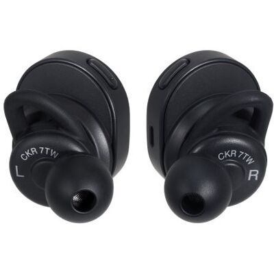 Audio-Technica ATH CKR7TW - Werkelijk draadloze koptelefoon met micro - inwendig - Bluetooth - zwart Audio-Technica ATH CKR7TW - Werkelijk draadloze koptelefoon met micro - inwendig - Bluetooth - zwart