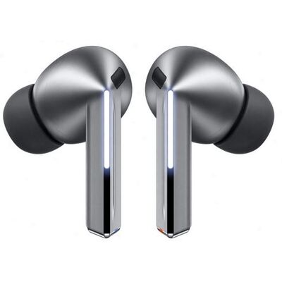Samsung Galaxy Buds3 Pro - Werkelijk draadloze koptelefoon met micro - inwendig - Bluetooth - actieve geluidsdemping - zilver Samsung Galaxy Buds3 Pro - Werkelijk draadloze koptelefoon met micro - inwendig - Bluetooth - actieve geluidsdemping - zilver