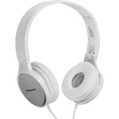 Panasonic RP-HF300ME - Koptelefoon met micro - op oor - met bekabeling - 3,5 mm-stekker - wit Panasonic RP-HF300ME - Koptelefoon met micro - op oor - met bekabeling - 3,5 mm-stekker - wit
