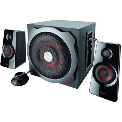 Trust GXT 38 - Luidsprekersysteem - voor PC - 2.1-kanaal - 60 Watt (Totaal) Trust GXT 38 - Luidsprekersysteem - voor PC - 2.1-kanaal - 60 Watt (Totaal)