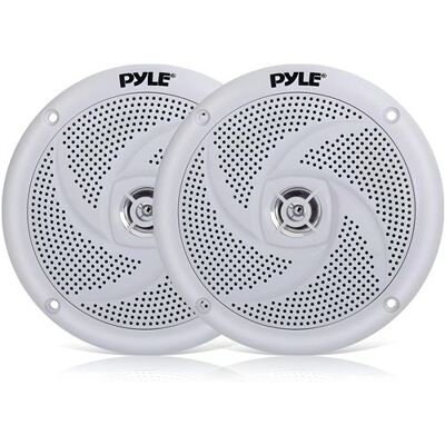 Pyle Marine Luidsprekers - 2-weg Waterdichte Speakers - Weerbestendige Buitenluidsprekers – Luidsprekers voor Boten - Audio Stereosysteem voor Buiten - 180 Watt - Set van 2 - Wit Merk: PYLE Pyle Marine Luidsprekers - 2-weg Waterdichte Speakers - Weerbestendige Buitenluidsprekers – Luidsprekers voor Boten - Audio Stereosysteem voor Buiten - 180 Watt - Set van 2 - Wit Merk: PYLE