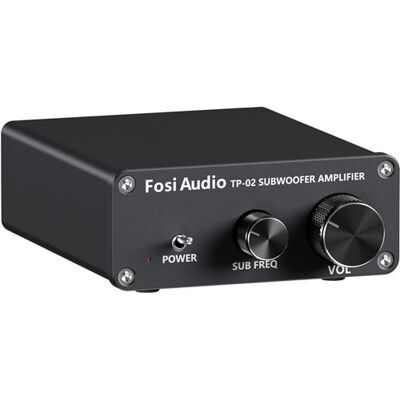 Fosi Audio TP-02 Subwoofer Versterker - Volume- en Frequentieregeling, voor Actieve en Passieve Subwoofers en Bass Shakers Fosi Audio TP-02 Subwoofer Versterker - Volume- en Frequentieregeling, voor Actieve en Passieve Subwoofers en Bass Shakers
