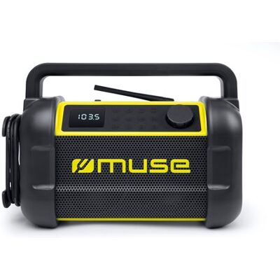 Muse Werkplaatsradio M-928 BTY Zwart en geel Muse Werkplaatsradio M-928 BTY Zwart en geel