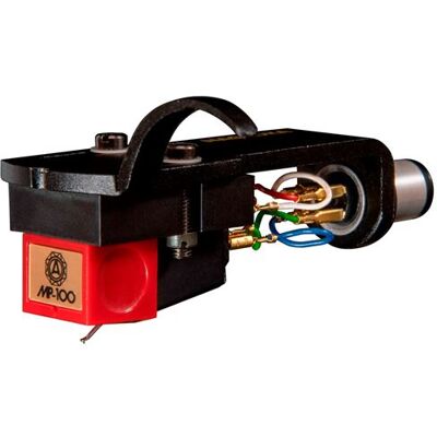 Nagaoka Diamant en cel MM type phono cel gemonteerd op MP-100H celhouder Nagaoka Diamant en cel MM type phono cel gemonteerd op MP-100H celhouder