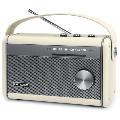 Muse Draagbare Bluetooth-radio M-098 SC FM Beige Muse Draagbare Bluetooth-radio M-098 SC FM Beige