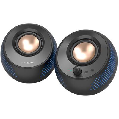 Creative Pebble X - Luidsprekers - Voor Pc - 2.0-kanaal - Draadloos - Bluetooth - 15 Watt (totaal) - Zwart Creative Pebble X - Luidsprekers - Voor Pc - 2.0-kanaal - Draadloos - Bluetooth - 15 Watt (totaal) - Zwart