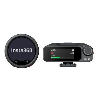 Insta360 Draadloze microfoon Mic Pro 1 TX + 1 RX Zwart en Grijs Insta360 Draadloze microfoon Mic Pro 1 TX + 1 RX Zwart en Grijs