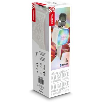 BigBen Party-microfoon en draadloze Bluetooth-luidspreker Wit BigBen Party-microfoon en draadloze Bluetooth-luidspreker Wit