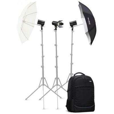 Godox Drie Flash-sets met rugzak AD100Pro Zwart + Accessoires Godox Drie Flash-sets met rugzak AD100Pro Zwart + Accessoires
